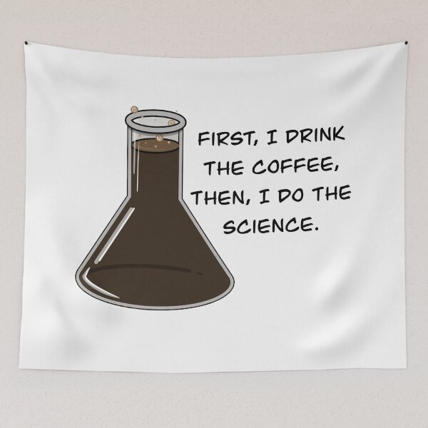 Item preview, Copy of first i drink the coffee then i do the science designed and sold by The Mor Sisters    Tzurit & Carmel.