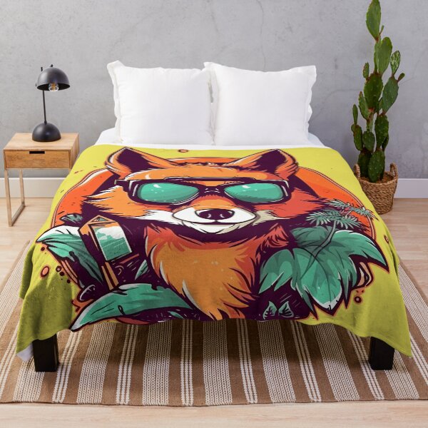 Item preview, Fox: Cool Vibes in Cap and Glasses designed and sold by Sleeygoy.