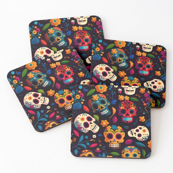 Item preview, Floral Remembrance: A Vibrant Pattern of Skulls and Flowers! designed and sold by GraphicTeesCo-.