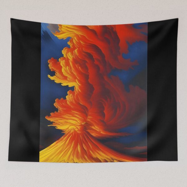Item preview, Volcán en erupción, empaste, Ai Generated Art designed and sold by ACC .