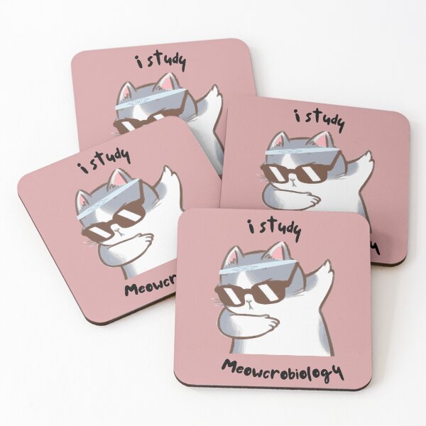 Item preview, I study meowcrobiology, cat themed design, cute, kawaii designed and sold by Girly-Universe.