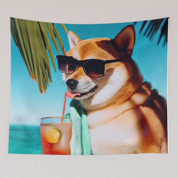 Item preview, Flirty Sip Shiba designed and sold by Cutemi.