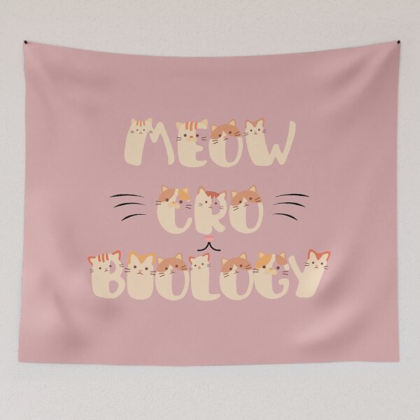 Item preview, Meowcrobiology, cat themed design, cute, kawaii designed and sold by Girly-Universe.