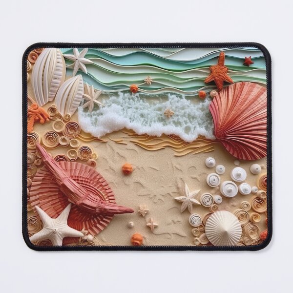 Item preview, Paper Quilled Beachscape designed and sold by Matt's Artificial Nature.