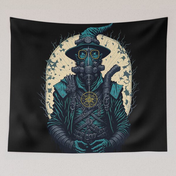 Item preview, Gas Mask Wizard in a Post-Apocalyptic World designed and sold by TheGreatExpanse.