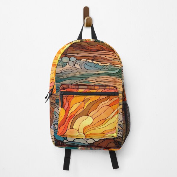 Item preview, Stained Glass Beach Scene and Sunset designed and sold by Matt's Artificial Nature.