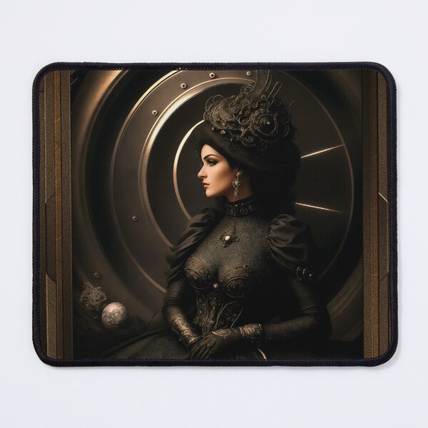 Item preview, Lady Hycina In The Light Of A Yellow Moon A Glamorous AI Concept Art by Portrait Xzendor7 designed and sold by Xzendor7 Digital Art Creations.