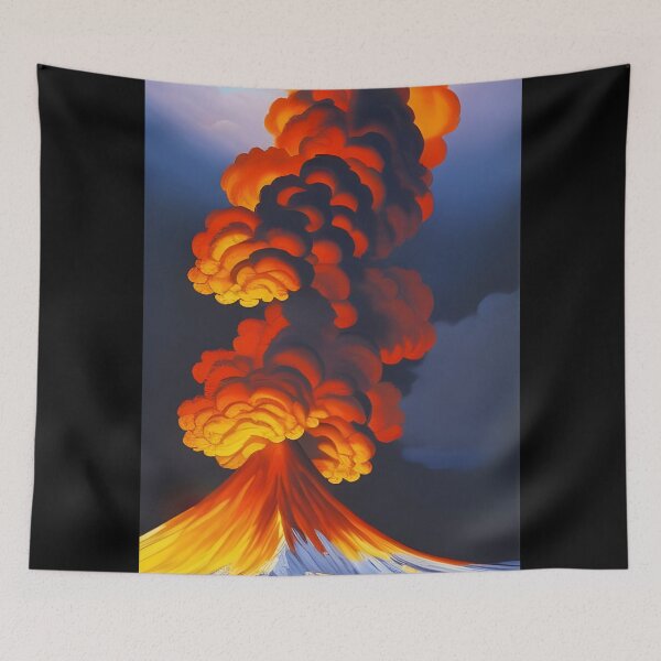 Item preview, Volcán en erupción, empaste, Ai Generated Art designed and sold by ACC .