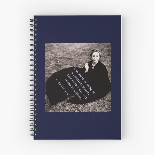 Item preview, Anaïs Nin portrait and quote: I am aware of being in a beautiful prison... designed and sold by artbleed.