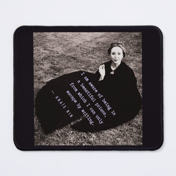 Item preview, Anaïs Nin portrait and quote: I am aware of being in a beautiful prison... designed and sold by artbleed.