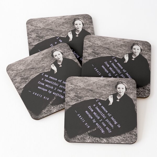 Item preview, Anaïs Nin portrait and quote: I am aware of being in a beautiful prison... designed and sold by artbleed.