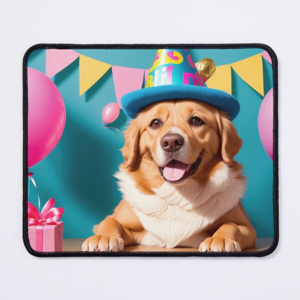 Item preview, Funny adorable Golden Retriever with wizard hat designed and sold by Tio-Tecun.