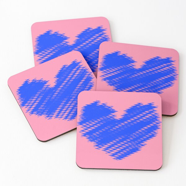Item preview, Zig Zag Heart - Blue Heart Design designed and sold by Twaingrant.