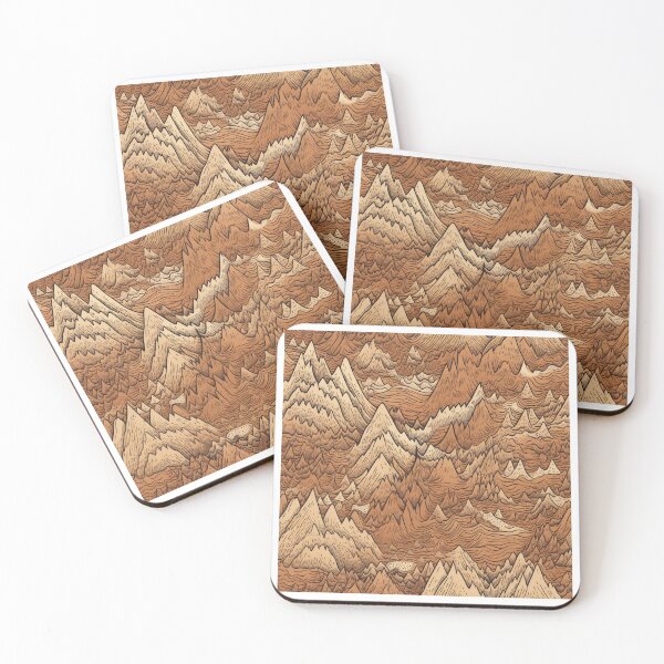 Item preview, Copy of Blue Polygon Mountain Range | Hike Camper Art designed and sold by JFFStore.