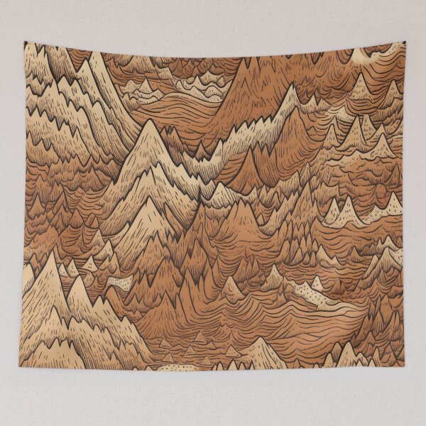 Item preview, Copy of Blue Polygon Mountain Range | Hike Camper Art designed and sold by JFFStore.