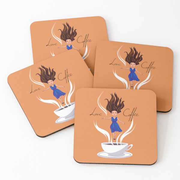 Item preview, Coffee lover girl fly in the cup. Mood  designed and sold by ElishasArt17.
