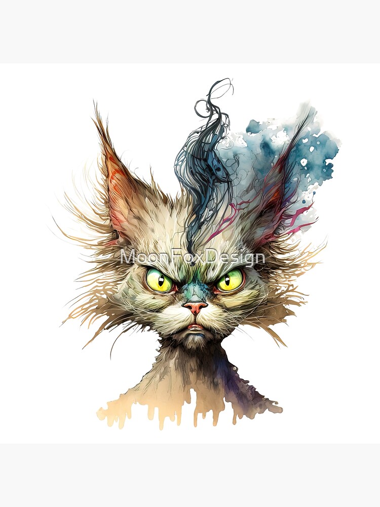 Angry cat : r/Watercolor