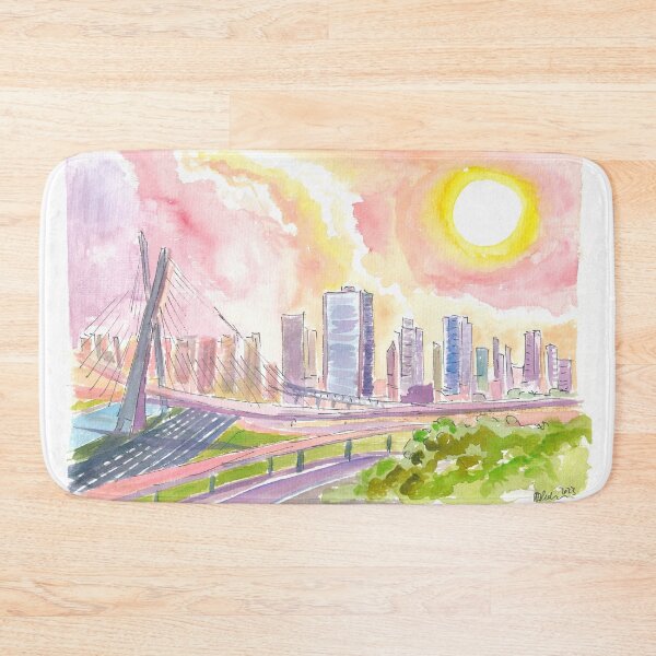 Item preview, Impressive Skyline of Sao Paolo Brazil in the Afternoon designed and sold by artshop77.