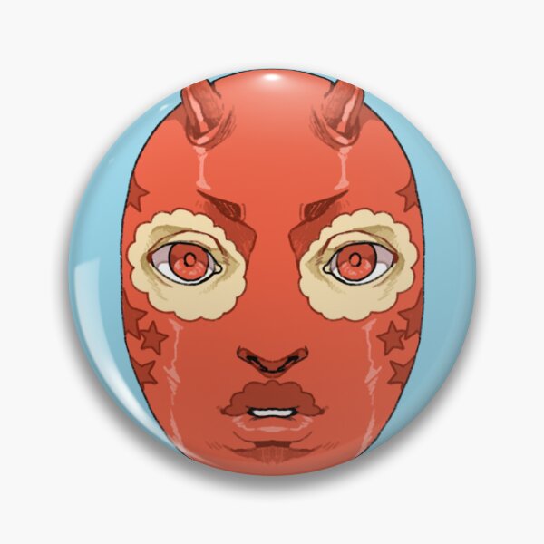 Item preview, Devil face sticker designed and sold by peachy-doodle.