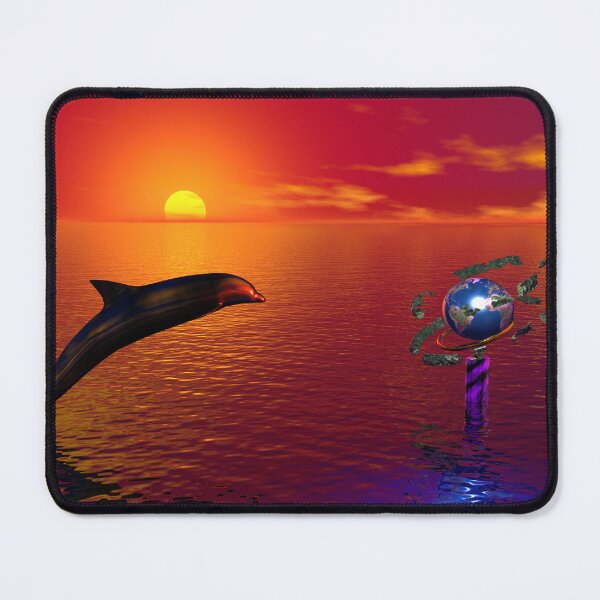 Item preview, Curious Dolphin watching at the Earth designed and sold by DolphinKingReal.