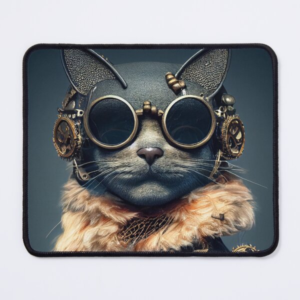 Item preview, Steampunk cat designed and sold by ai1art.
