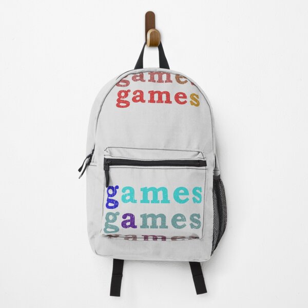 Item preview, GAMES word 5x, colorful, used look, vintage colors designed and sold by Time4Space.