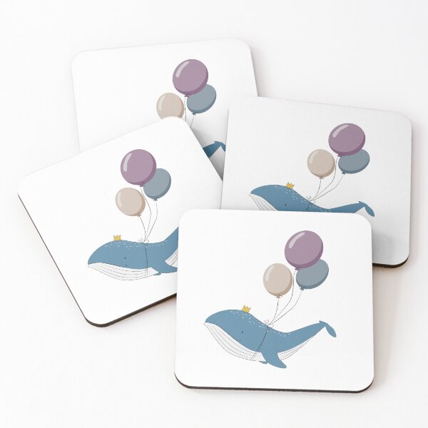 Item preview, whale flying on balloons designed and sold by Artgaus1.