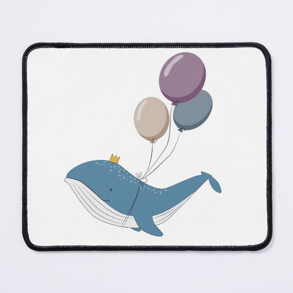Item preview, whale flying on balloons designed and sold by Artgaus1.