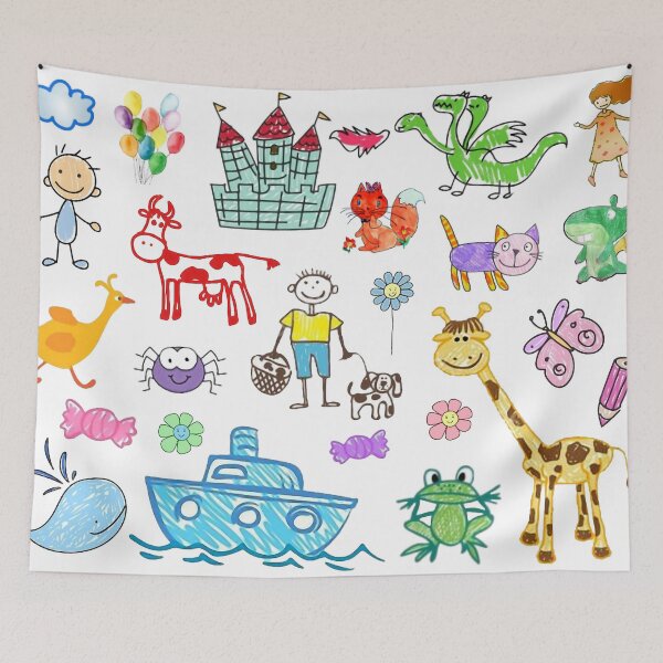 Item preview, Jigsaw Puzzle "Children's Drawings" Jigsaw Puzzle for Children designed and sold by Anaconda23.
