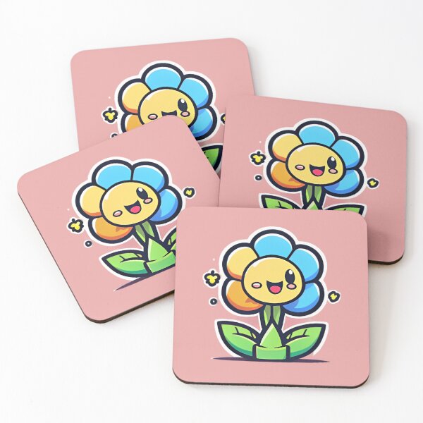 Item preview, a flower with a smiley face cartoon designed and sold by rodrigyte.