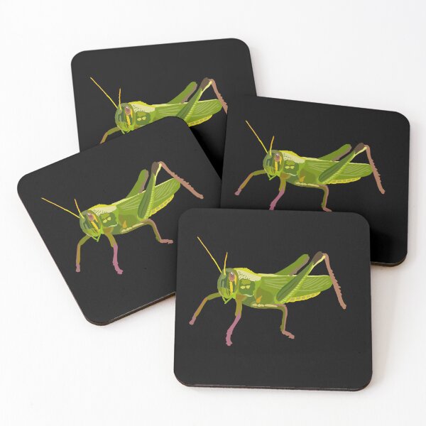 Item preview, G is for Grasshopper,Grasshopper Illustration – Vibrant Insect Art for Nature and Wildlife Lovers designed and sold by PrettylittlepastelUk.