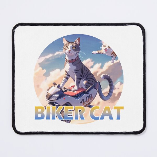 Item preview, Cat miaw,cat miaw lover,Biker Cat,Racer Cat designed and sold by Lychee Design.