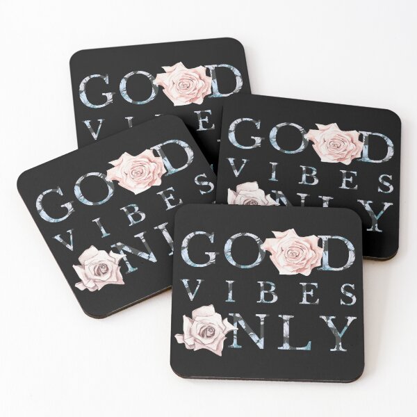 Item preview, Nature Theme 'Good Vibes Only' Motivational Quote with Roses designed and sold by deepakrode7.