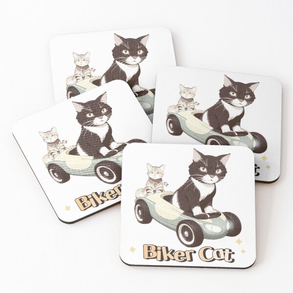 Item preview, Cat miaw,cat miaw lover,Biker Cat,Racer Cat designed and sold by Lychee Design.