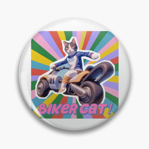 Item preview, Cat miaw,cat miaw lover,Biker Cat,Racer Cat designed and sold by Lychee Design.