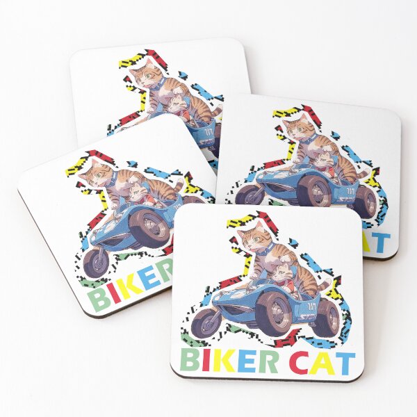 Item preview, Cat miaw,cat miaw lover,Biker Cat,Racer Cat designed and sold by Lychee Design.