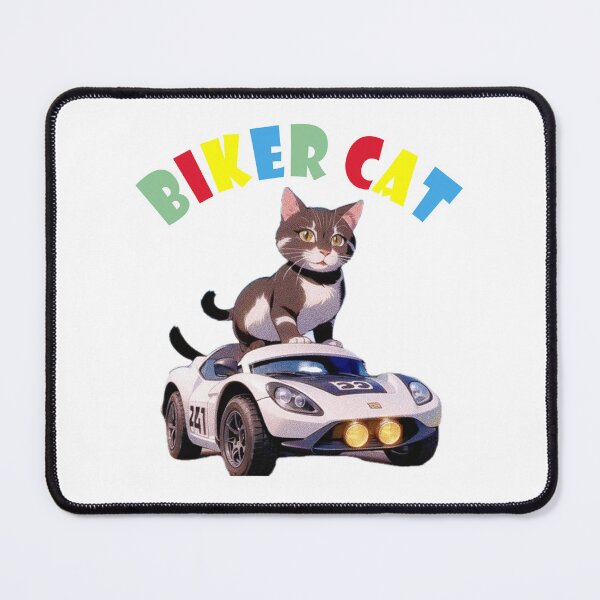 Item preview, Cat miaw,cat miaw lover,Biker Cat,Racer Cat designed and sold by Lychee Design.