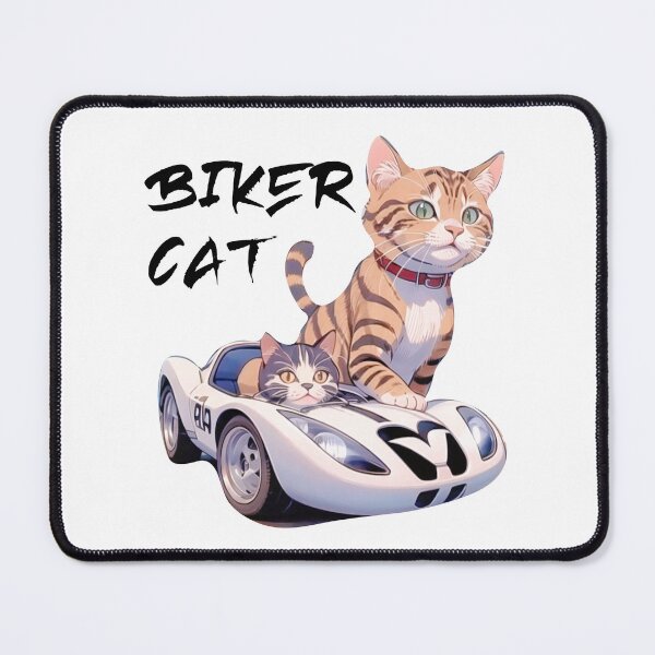 Item preview, Cat miaw,cat miaw lover,Biker Cat,Racer Cat designed and sold by Lychee Design.