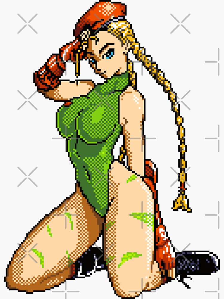 Cammy street fighter pixel sprite Greeting Card for Sale by