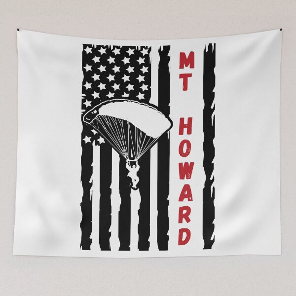 Item preview, Skydiving in Mount Howard Wallowa Oregon  - Vintage Paragliding Parachuting Logo designed and sold by Vintage-TM.