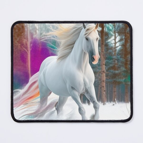Item preview, White stallion at the edge of the rainbow designed and sold by zedvonzee.