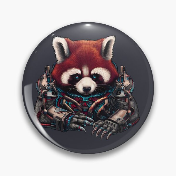 Item preview, Red Panda Cyberpunk Scifi Fantasy designed and sold by Scifi Animals.