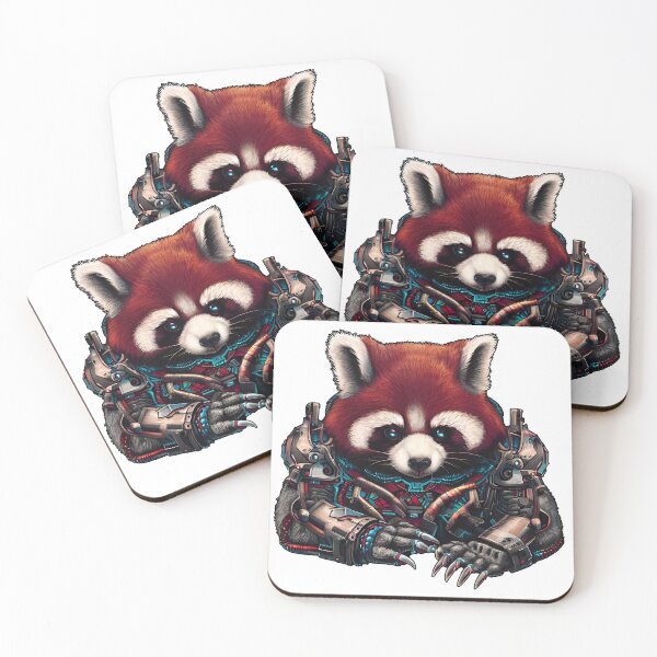 Item preview, Red Panda Cyberpunk Scifi Fantasy designed and sold by Scifi Animals.