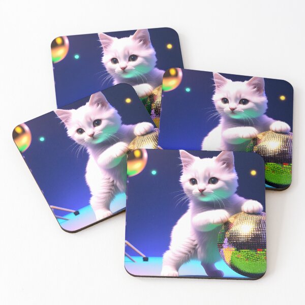 Item preview, Disco Dancing cat - Modern digital art designed and sold by Ai-michiart.