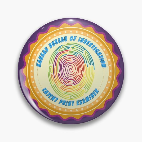 Item preview, KBI Latent Print Examiner Badge designed and sold by SceneOfTheCrime.