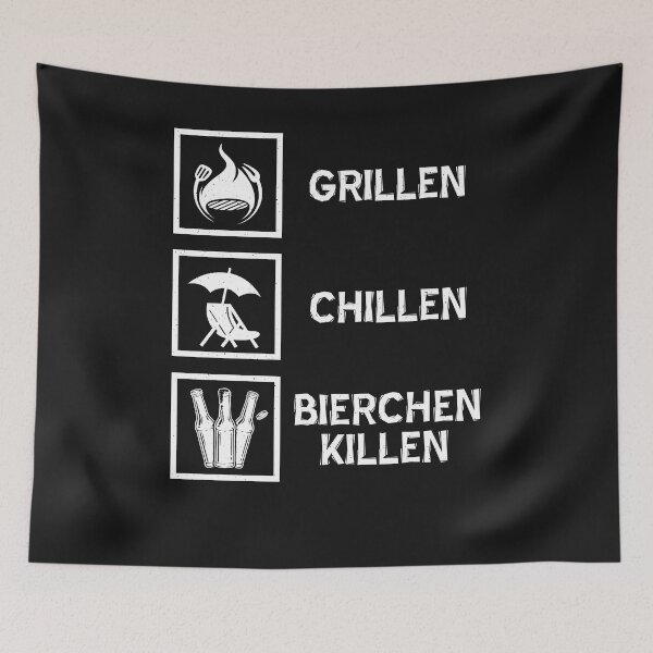 Item preview, Grill chill beer killing designed and sold by ChrisFeil.