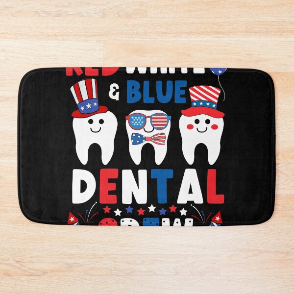Item preview, Red White Blue Dental Crew 4th of July patriotic American flag designed and sold by Sasikharn.