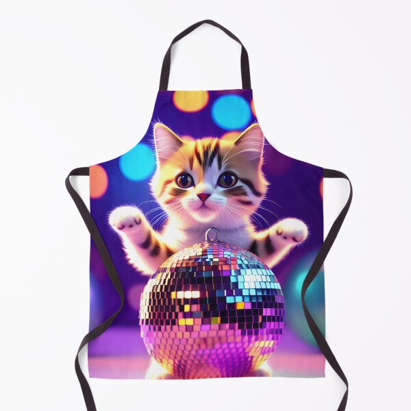 Item preview, Disco Dancing cat - Modern digital art designed and sold by Ai-michiart.