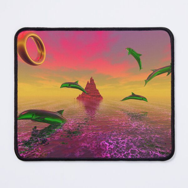 Item preview, Five Dolphins having fun in the ocean designed and sold by DolphinKingReal.