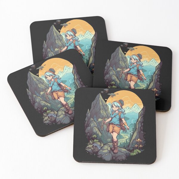 Item preview, Anime Girl hiking in nature designed and sold by SasukiMedia.